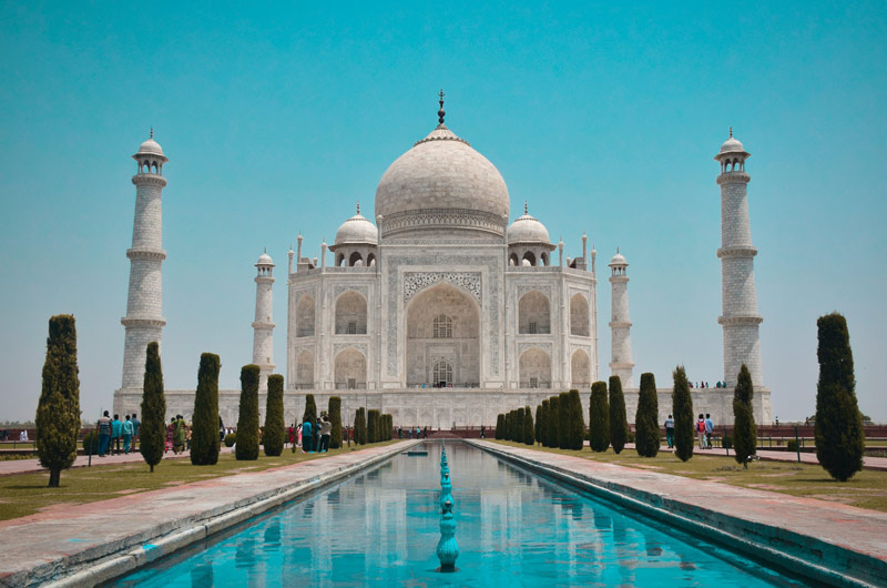 The pond and Taj Mahal of India; Photo Source: Mcon Rasayan, Photographer: Unknown