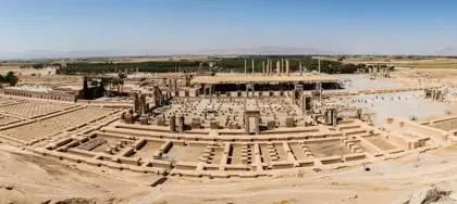 Panoramic photo of Persepolis. Photographer: DIEGO DELSO
