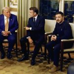 Criticism of Zelensky's style of coverage in the meeting with Macron and Trump