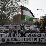 Demonstrations in Spain protesting the arms trade with the Zionist regime