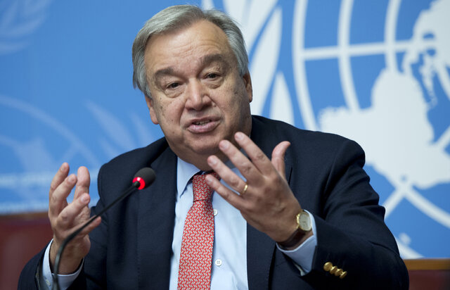 Guterres: The conflicts in Syria are the bitter fruit of the collective failure to reduce tensions