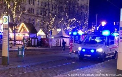 One person was killed when a car collided with a Christmas market in Germany