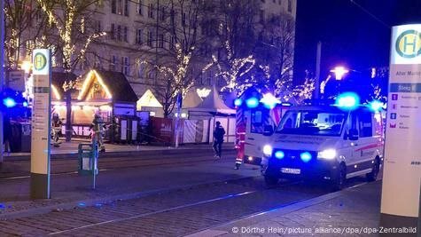 One person was killed when a car collided with a Christmas market in Germany