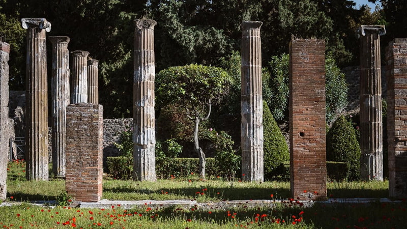 An aristocratic garden in Pompeii