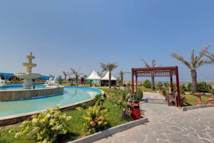 The area of ​​Taranj Kish Marine Hotel