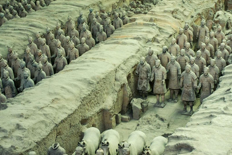 The discovery of the terracotta commander in China