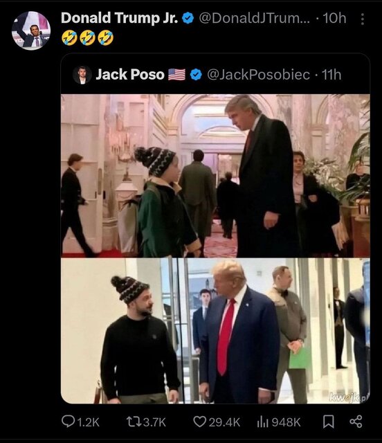 Zelensky mocked by Elon Musk and Trump's son