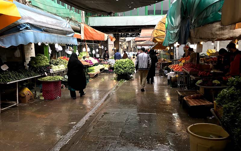 The shops of Nalbandan market in Gorgan, photo source: Google Map, photographer: Maitham Biki