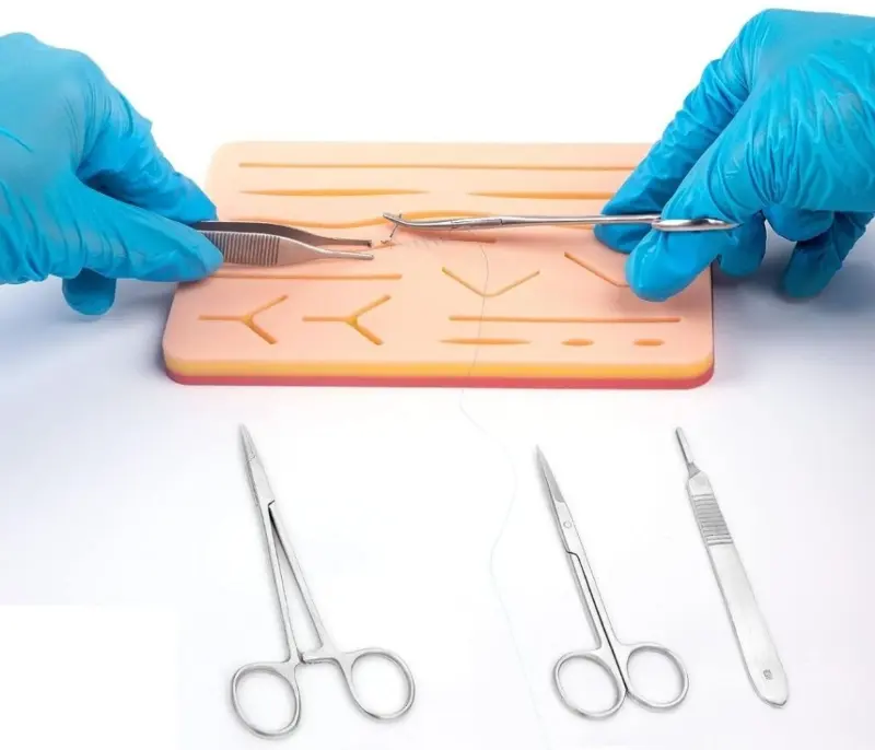 Scissors and tweezers in the first aid box; Photo source: shopee.com.my. Photographer: Unknown