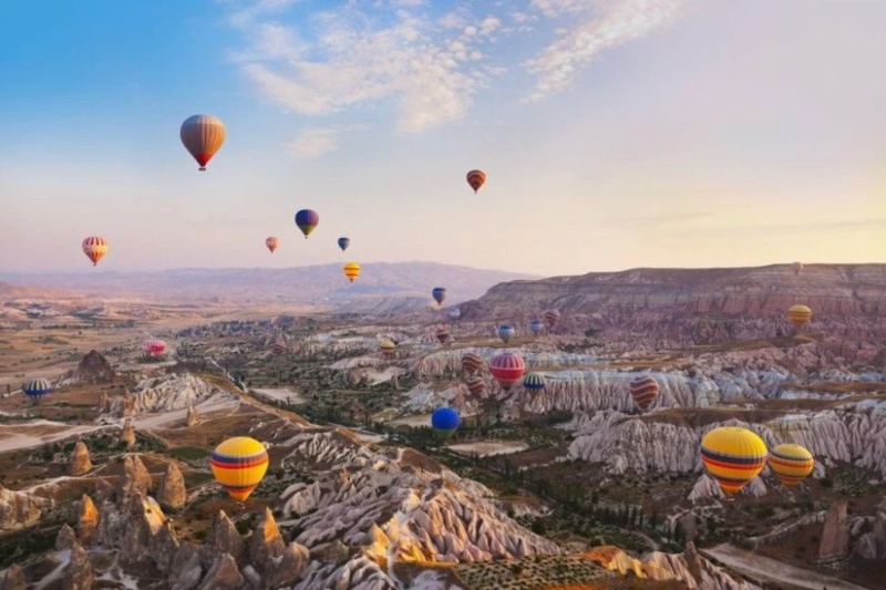 Cappadocia balloon ride in Türkiye; Photo source: theworldtravelguy.com site. Photographer: Unknown