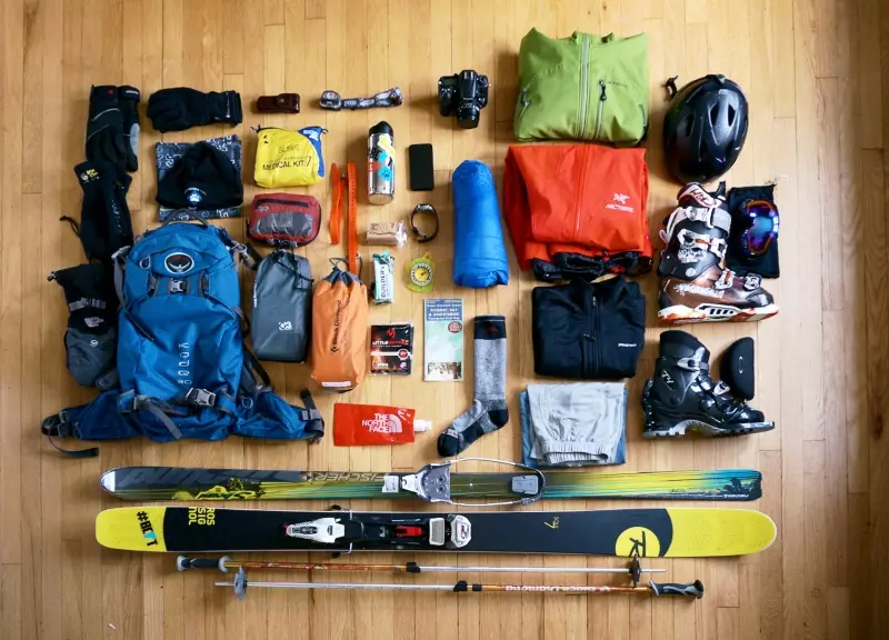 ski equipment for travel; Photo source: gudauri.travel site. Photographer: Unknown
