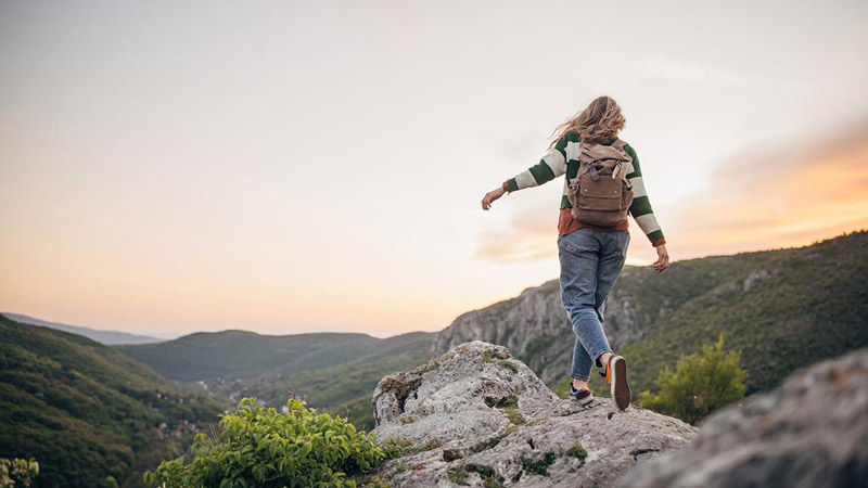 hiking shoes on the mountain path; Photo source: escape.com.au; Photographer: Unknown