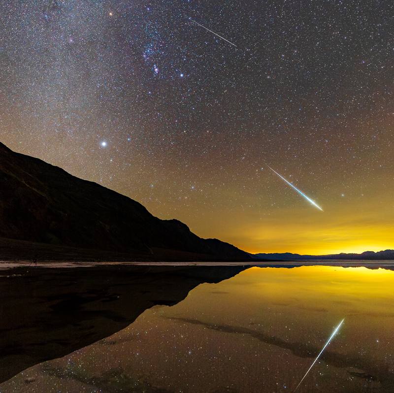 Gemini meteor shower, photo source: nationalgeographic.com, photographer: BABAK TAFRESHI