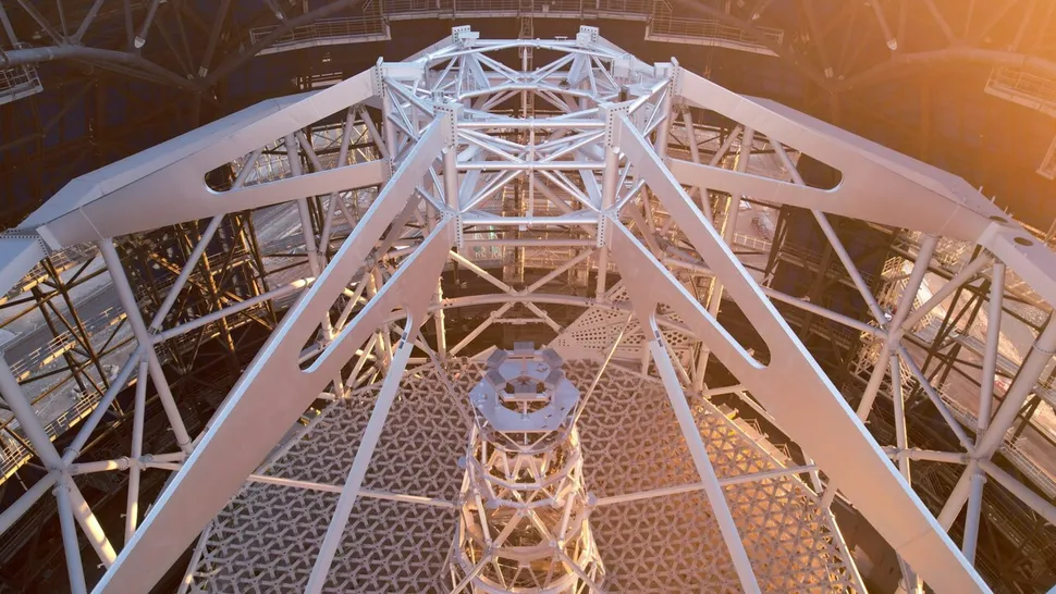 The world's largest telescope received its protective shield