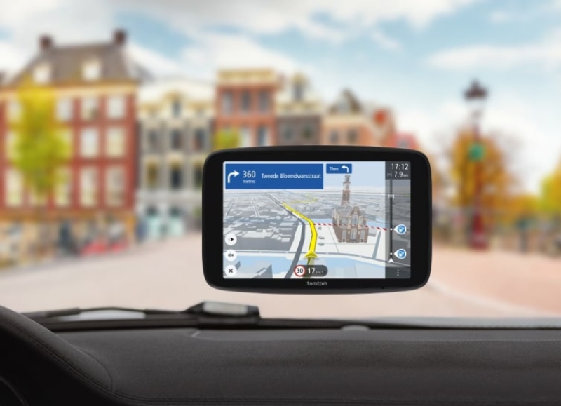 Tom Tom brand GPS device; Photo source: fleeto.ae. Photographer: Unknown