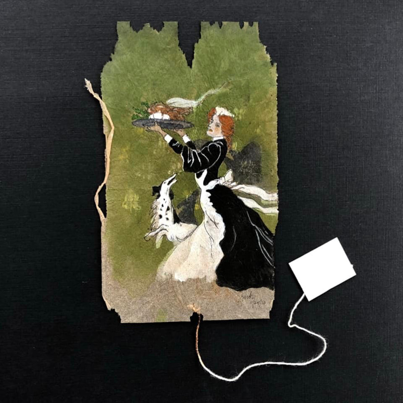 Painting the chef's female on tag