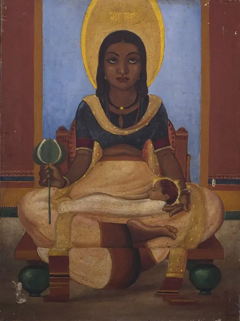   Watercolor painting on paper in 1952; Image source: bbc; Illustrator name: Angelo da Fonseca