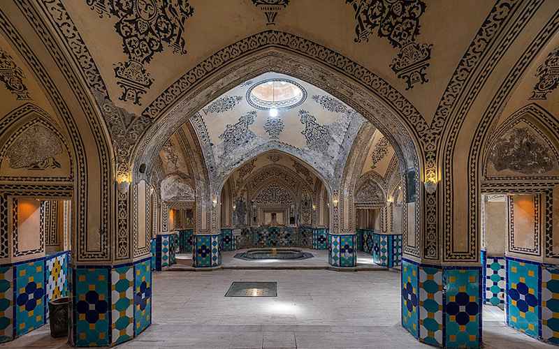 Sultan Amir Ahmad Kashan Bath Architecture, Photo Source: Wikipedia, Photographer: Amir Pashaei