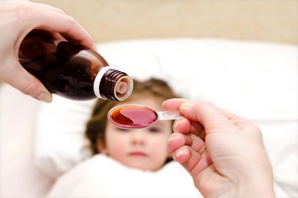 Hexin syrup for children under two years of age