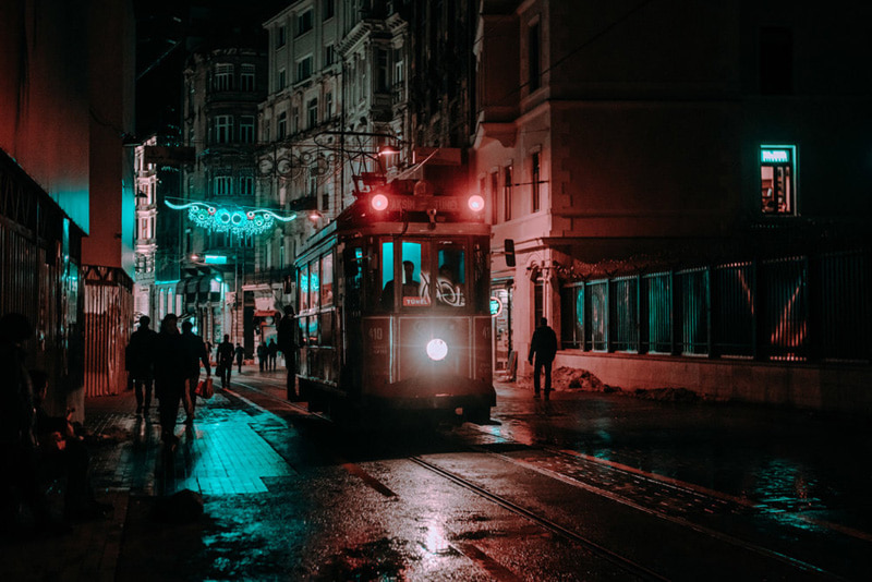 Istanbul Light at night