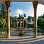 Panorama of Hafez tomb. Photo by Reza Sobhani
