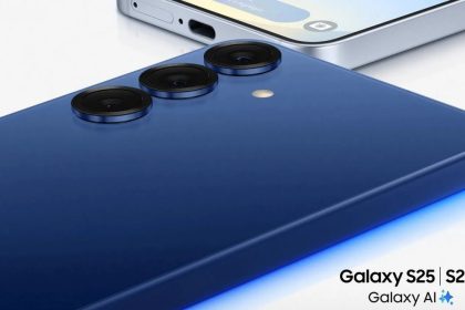 Promotional images of the Galaxy S25 series