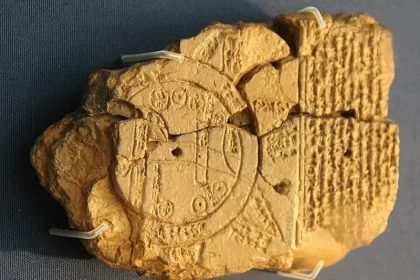 Babylonian map tablet from Mesopotamia; Source: Wikimedia; Photographer: Gary Todd
