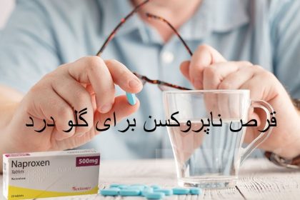 Naproxen tablets for sore throat