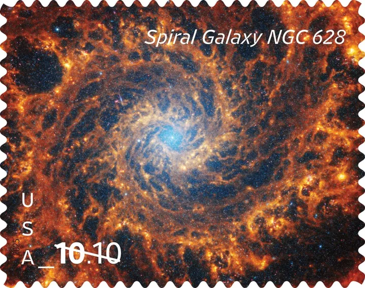 James Web Telescope Space Pictures on new stamps