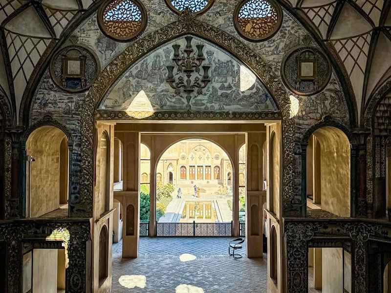Architecture of Boroujerdi house in Kashan, photo source: Google Map, photographer: Omid Moghadsi