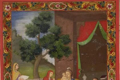 18th century Mughal style painting of the Virgin Mary in the British Museum; Image source: bbc; Artist Name: Unknown