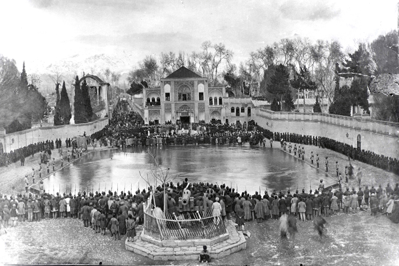 Tehran citadel square in the Qajar period