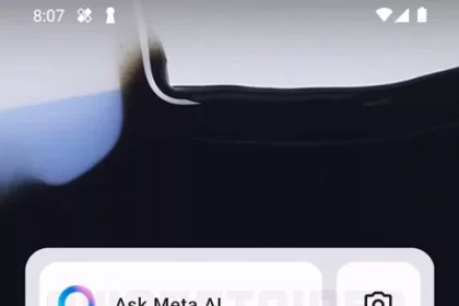 Meta artificial intelligence widget