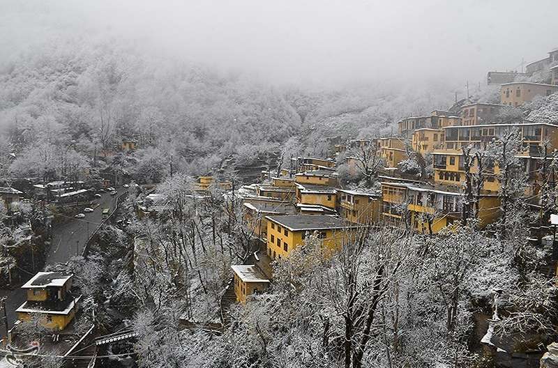 Masuleh in winter, photo source: tasnimnews.com, photographer: Mohammad Ranjbar