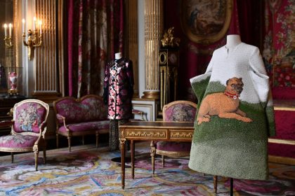 A cat -design shirt at the Louvre Museum in Paris