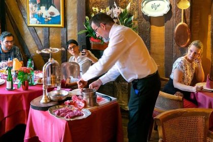 Served French Pressed Duck at the table; Photo source: BBC; Photographer: Unknown