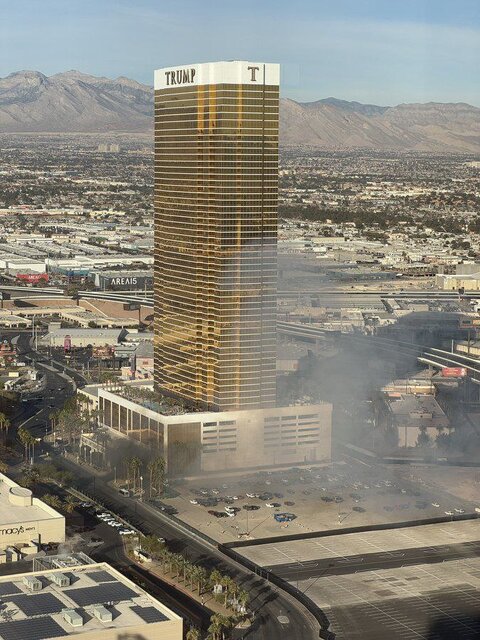 The possibility of the explosion of the Tesla car in front of Trump's hotel in Las Vegas