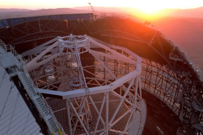 The world's largest telescope received its protective shield