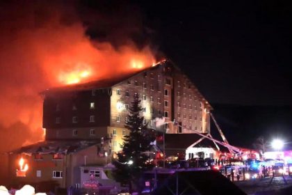 Hotel fire in Türkiye
