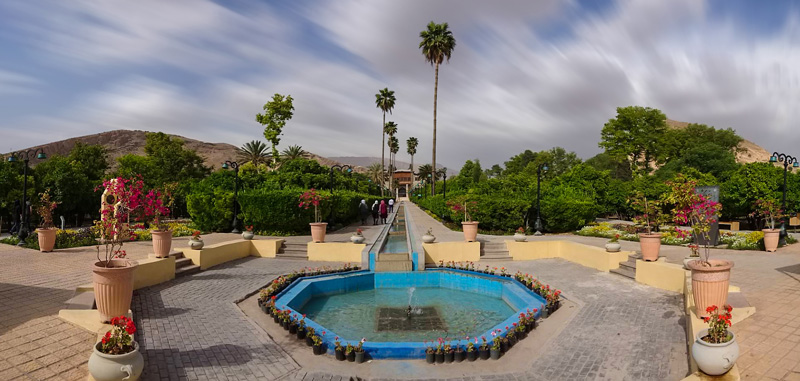 Panoramic photo of Delgosha garden. Photographer: Hamidimehr7100