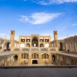 Panoramic photo of Agha Bozur Mosque and School in Kashan. Photo by Mustafa Mearaji