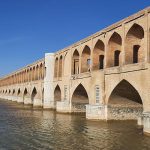 Zayandeh Road in thirty-three bridges, photo source: Google Map, photographer: Alireza Bostanchi