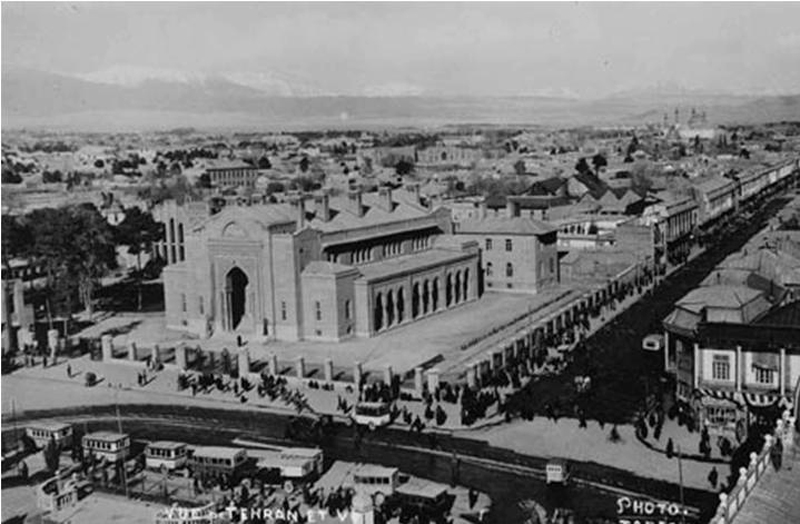 Historical photo of Tehran Artillery Square