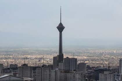 Milad tower in clean air. Photographer: Mohammad Khodabakhsh