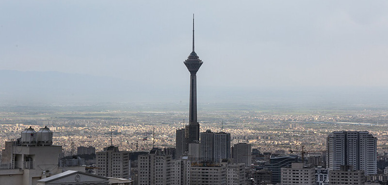Milad tower in clean air. Photographer: Mohammad Khodabakhsh