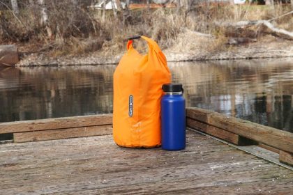 Ortlib waterproof bag with flask; Photo source: expeditionportal.com; Photographer: Unknown