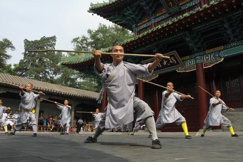 The training of the fighters at the Shaolin Temple; Photo Source: SCMP.com; Photographer: Unknown