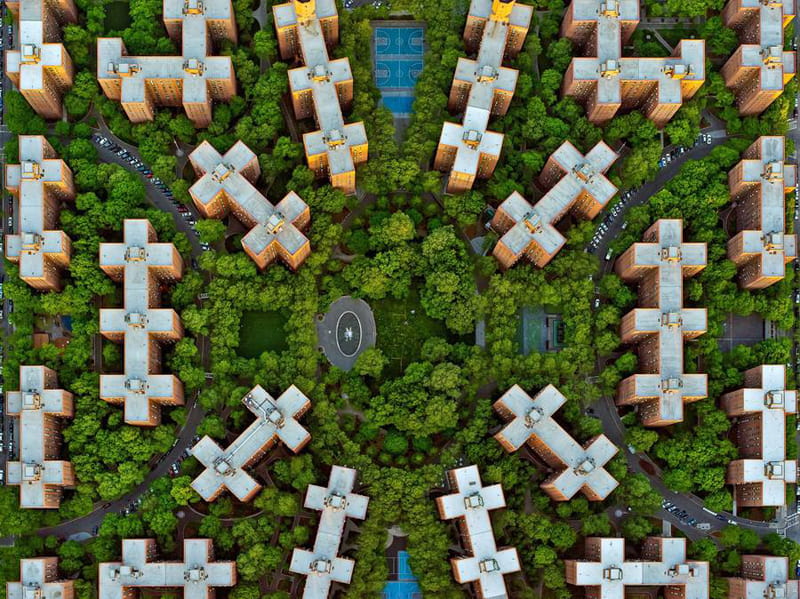 Aerial Photo of Green Space in America