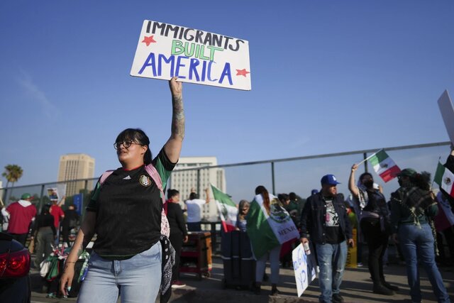Widespread march of protesters in the US against the dismissal of immigrants