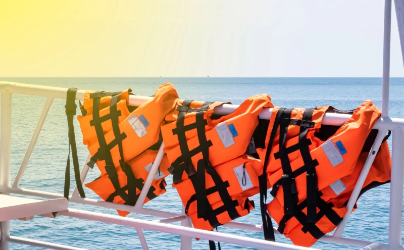 Rescue vest for safe safety; Photo Source: Newwavemarine.com.au. Photographer: Unknown